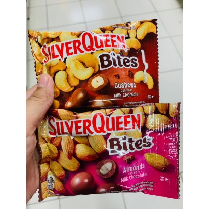 

SILVERQUEEN BITES UKURAN 30GR