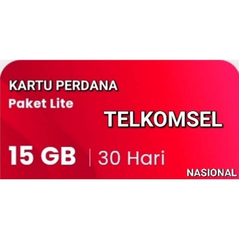 Kartu Perdana Telkomsel Simpati Kuota 15 GB