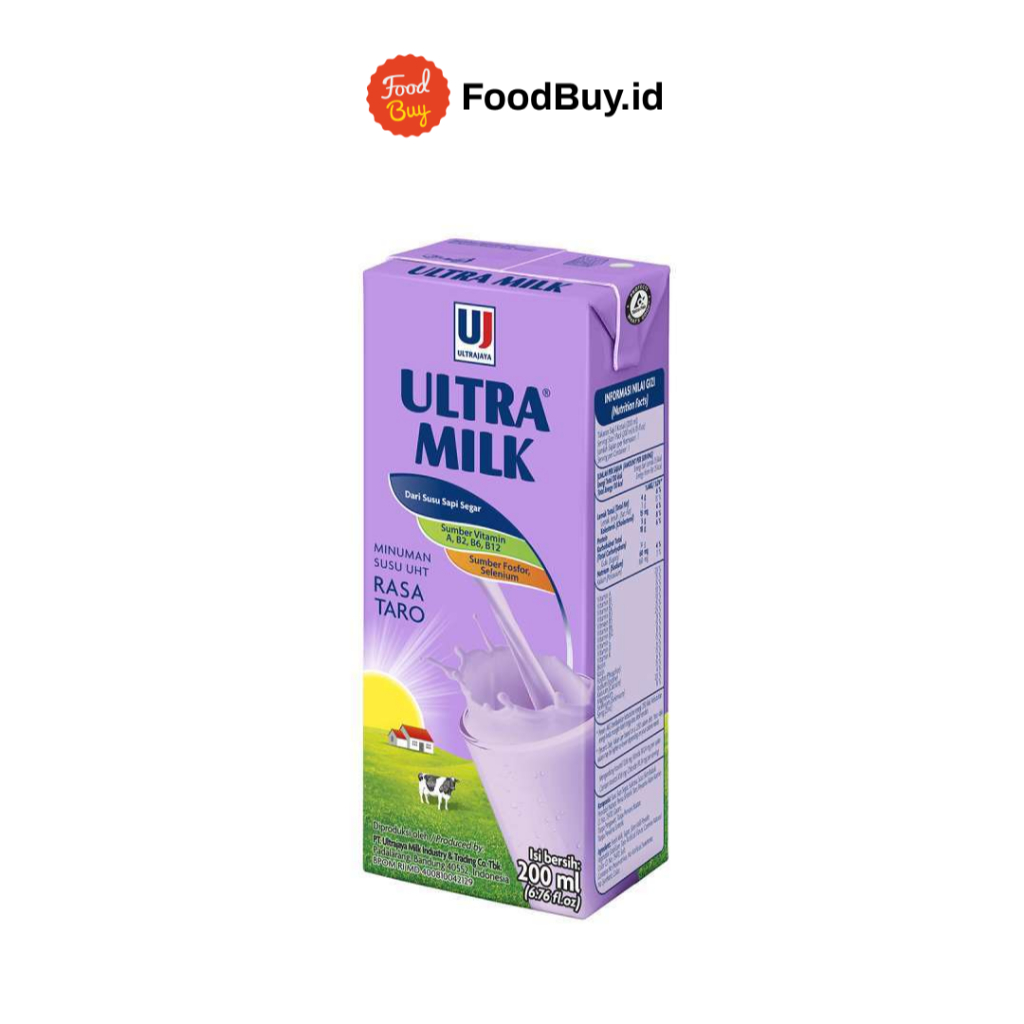 

Ultramilk Susu UHT Rasa Taro 200ml