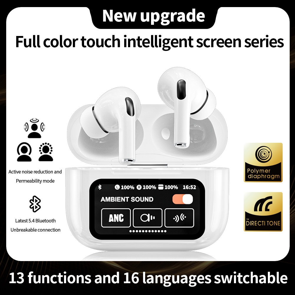 A9 PRO Gen TWS 9D Hifi Stereo True Wireless Stereo Bluetooth V5.4 Headset Earphone ENC