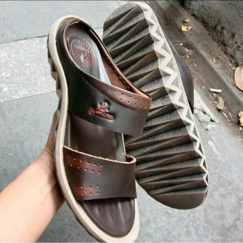 sandal pria 100% kulit asli berkualitas#sandal pria 100% kulit asli terlaris