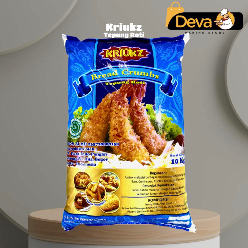 

Kriukz Bread Crumb - Kriuk Tepung Roti 10kg