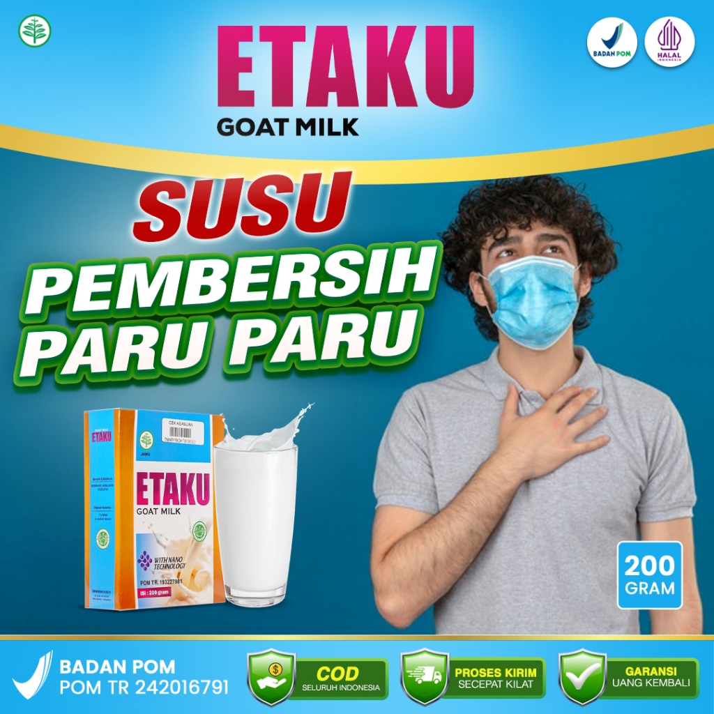 

Etaku Goat Milk 100% Original - Susu Pembersih Paru Paru TBC Nyeri Dada Sesak Nafas Mengi