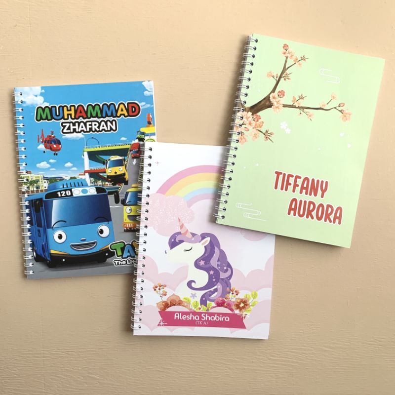 

Notebook Diary Journal Book A5 / Custom softcover (jilid spiral)