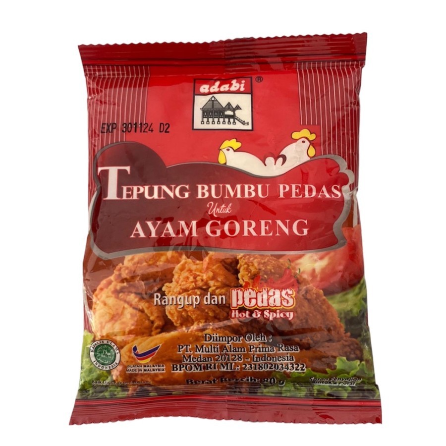 ADABI TEPUNG GORENG AYAM PEDAS 250GR