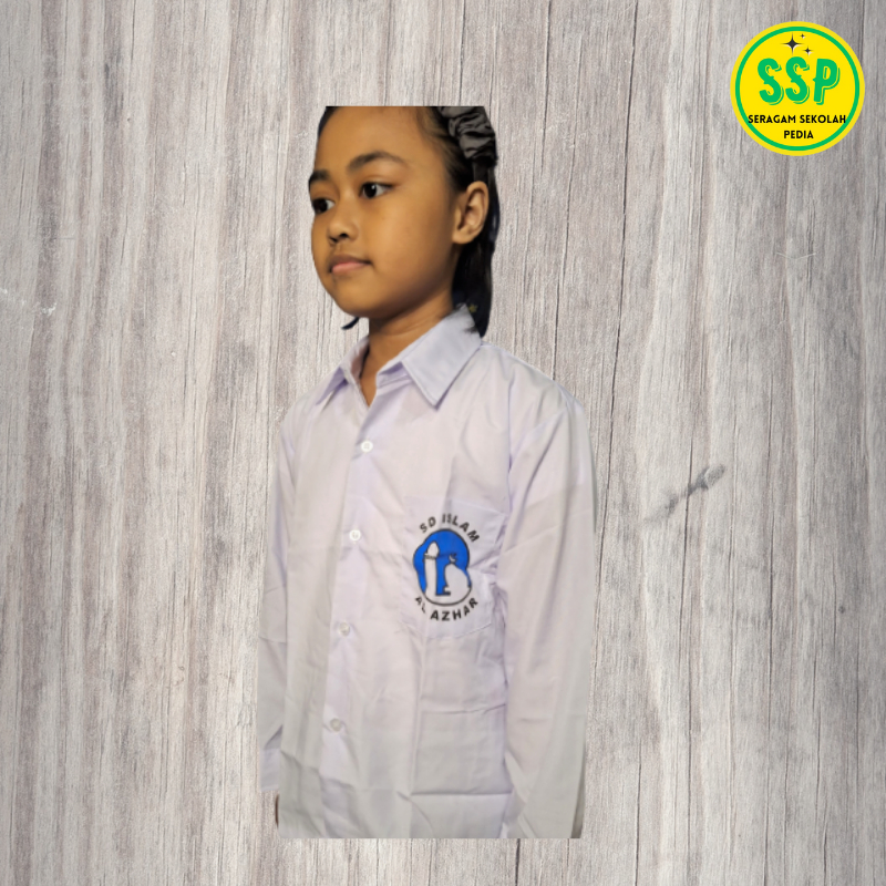 seragam sd al azhar / Baju Seragam Putih SD Al-Azhar Lengan Panjang