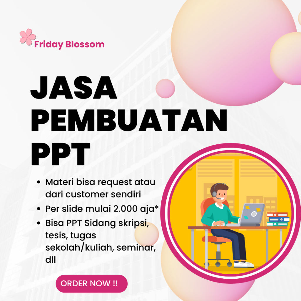 JASA PEMBUATAN PPT (POWER POINT) TERMURAH DAN CEPAT