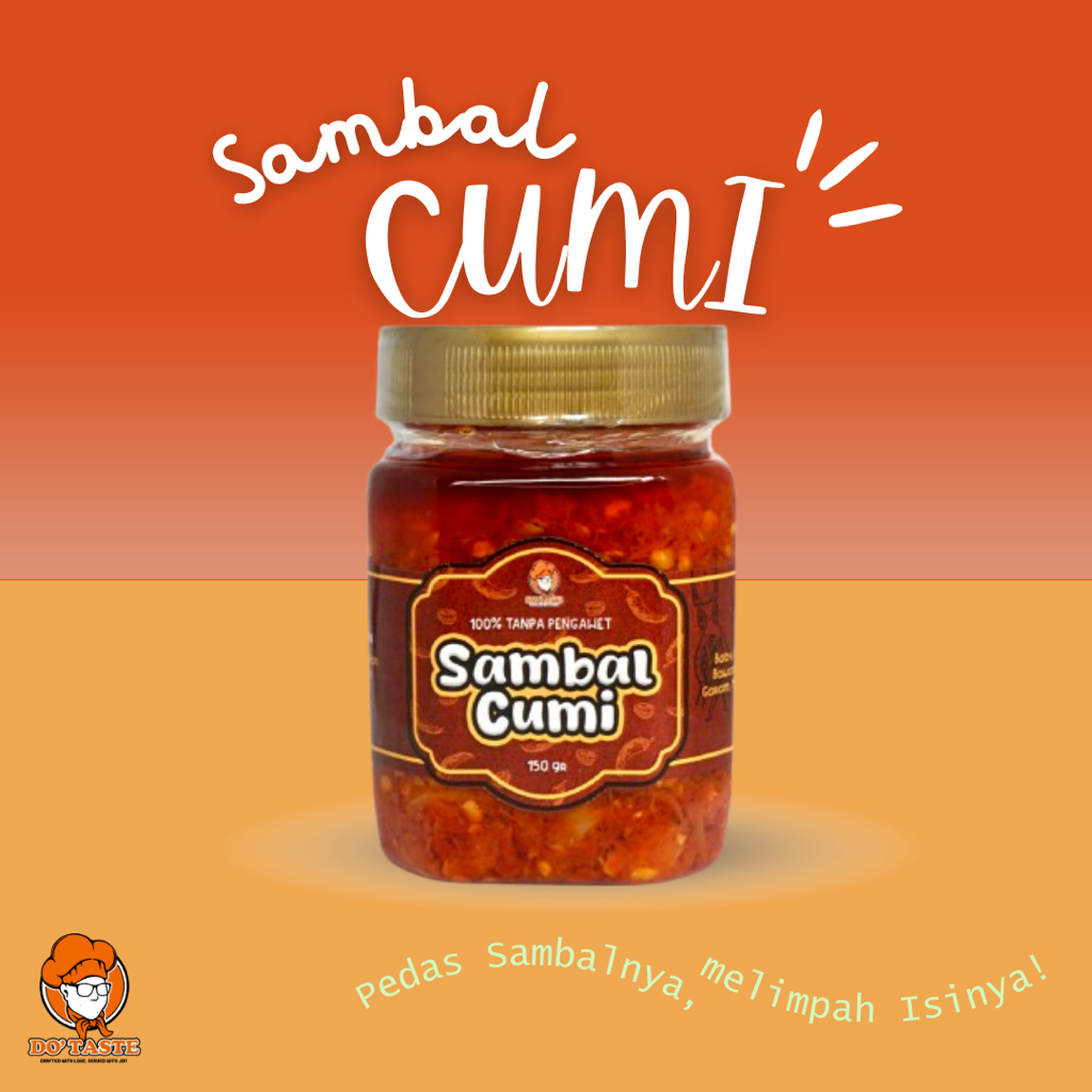 

Dotaste Sambal Cumi 150 Gr - Spesialis Sambal Pedas Dotaste