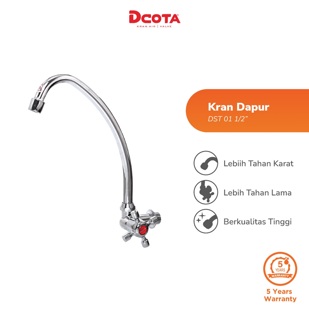 Dcota Kran Dapur Cuci Piring Angsa DST 01 1/2"