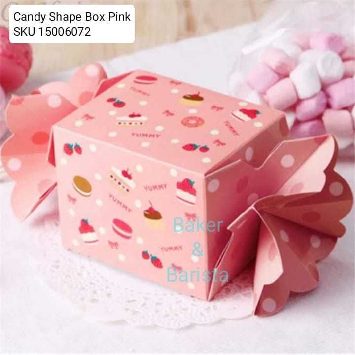 

Candy Shape Box Pink box kotak kue permen Candy Gift dessert box kue impor lucu cantik