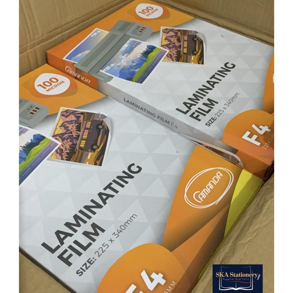 

KODE M1P6 Plastik LaminatingLaminating Film Folio F4 1 Mikron Amanda Pak