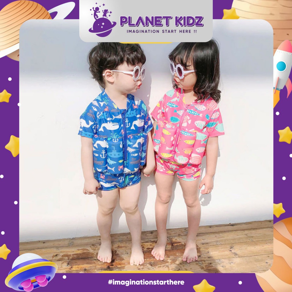 PLANETKIDZ BA05 Baju Renang Anak Busa pelampung Baju Pelampung AnakAnak KADO HADIAH ULANG TAHUN USIA