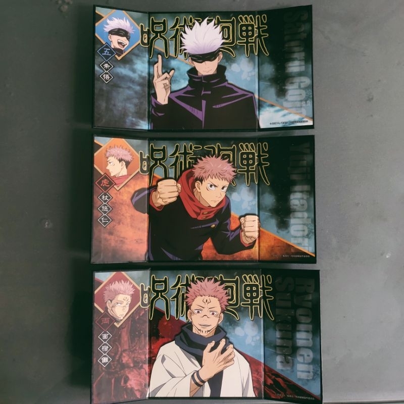 (Official Japan) Jujutsu Kaisen Folding Screen original merchandise gojo Satoru sukuna yuuji itadori