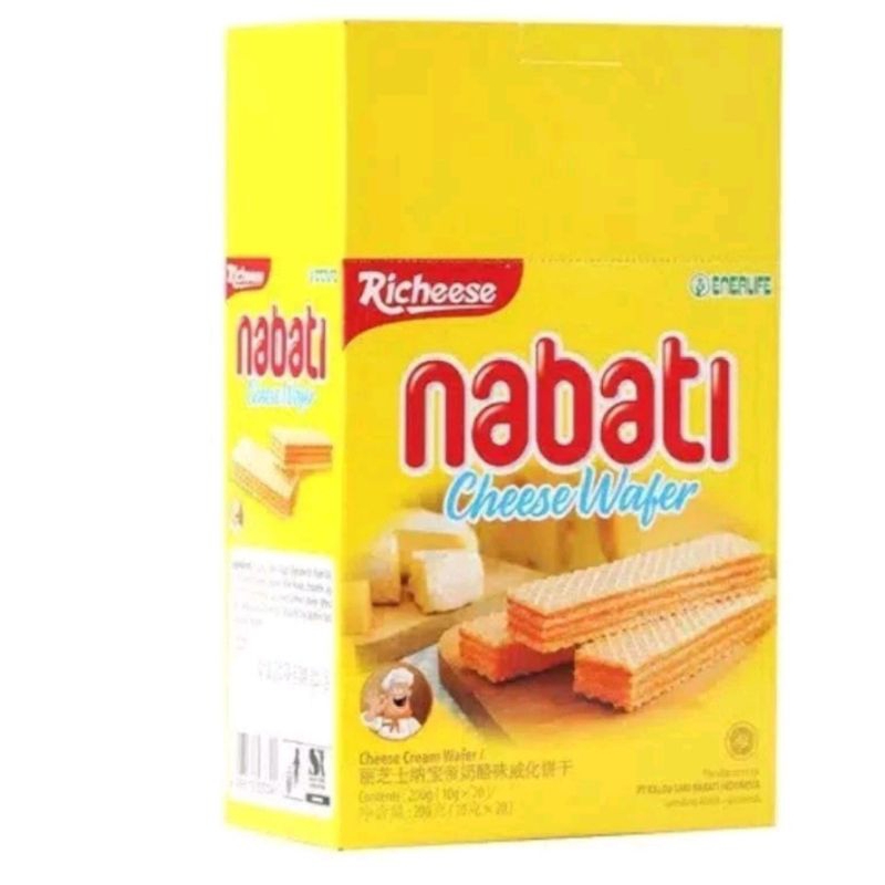 

Richeese Nabati wafer berlapis keju isi20pcs