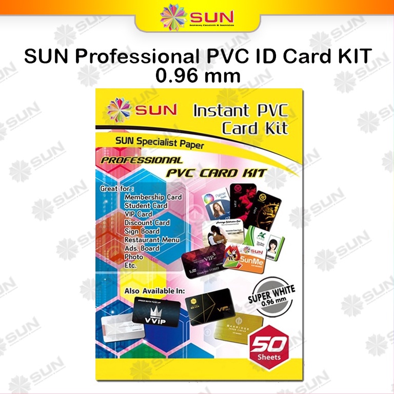 

KODE I6N9 Kertas PVC ID Card A4 PREMIUM SUN PVC ID Card Super White 76 96 Isi 5 Lembar 5 Card Support epsoncanonhpbrother oridyepigmentart paper ink 664 3 673 79 81 BT5 GT51 52 dll