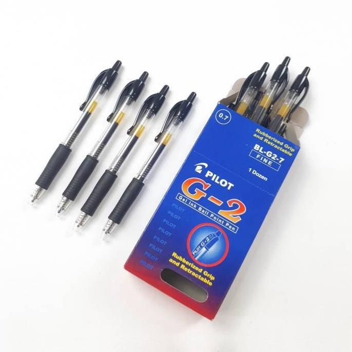 

PACK Pulpen Ballpoint Pen Gel 7 Pilot G2 Fine Hitam Biru MURAH KODE G6C8
