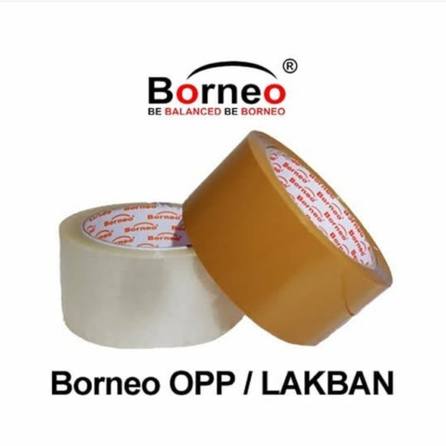 

SELOTIP LAKBAN BORNEO 2 INCH SLOP ISI 6 KODE Q6L3