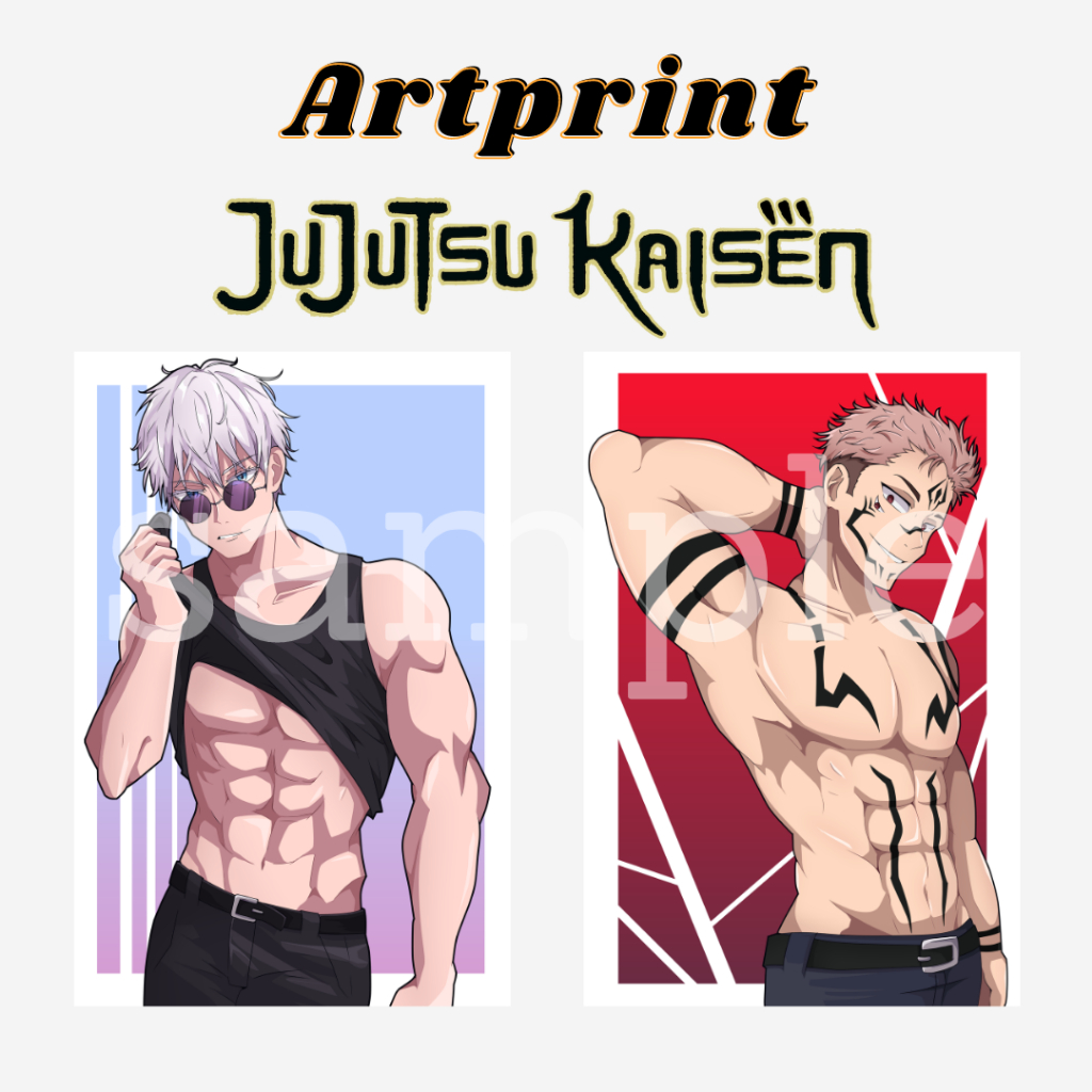 JUJUTSU KAISEN POSTER ARTPRINT Anime Manga Jujutsu Kaisen JJK Gojo Sukuna