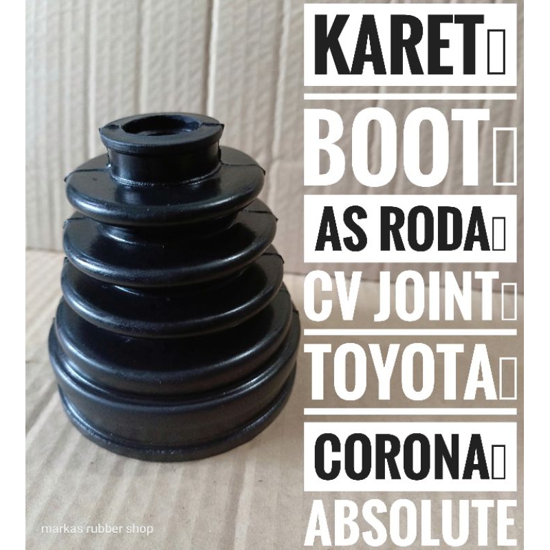 karet boot as roda cv joint toyota corona absolute