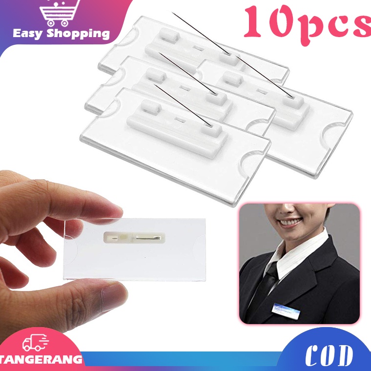 

1pcs Nametag Insert Paper Name Tag Manual Akrilik Bahan Papan Nama Dada Peniti Papan Nama Pin KODE X1J5