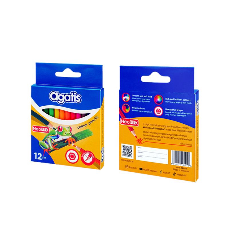 

Pensil Warna Agatis New Neopex Eco Hexagonal – 12 Warna Pendek