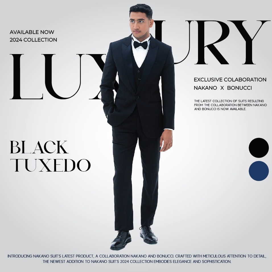 KODE D7S Setelan Jas Tuxedo  Black Tuxedo Set   Jual Jas Jas Pria Formal Jas Tuxedo Jas Wisuda Jas W