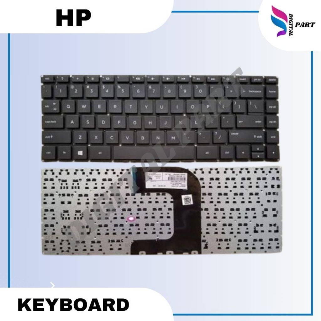 Keyboard Laptop HP 14-Am125TX 14-Am127TX 14-Am128TX Hitam -NEW