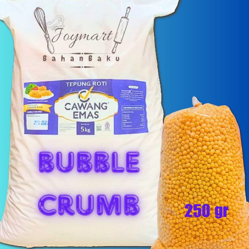 

Bubble Crumb Cawang Emas 250gr , Repack asli dan Renyah