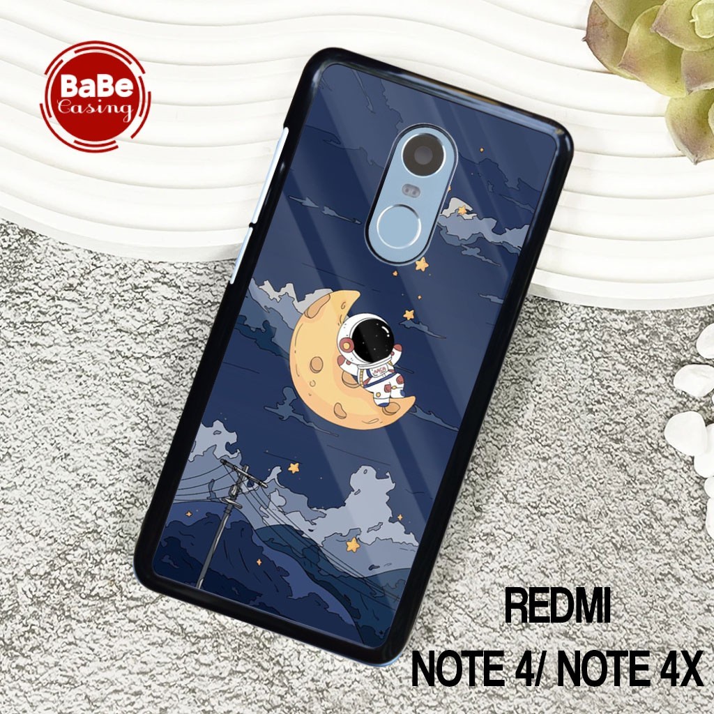 Case Redmi Note 4 / Note 4x  Terbaru - Casing Redmi - Motif Astronot Hardcase Premium Glossy - Softc