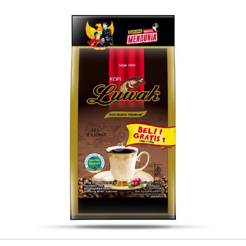 

[AYOBUY.ID] LUWAK KOPI MURNI PREMIUM BUY 1 GET 1 2x120gr