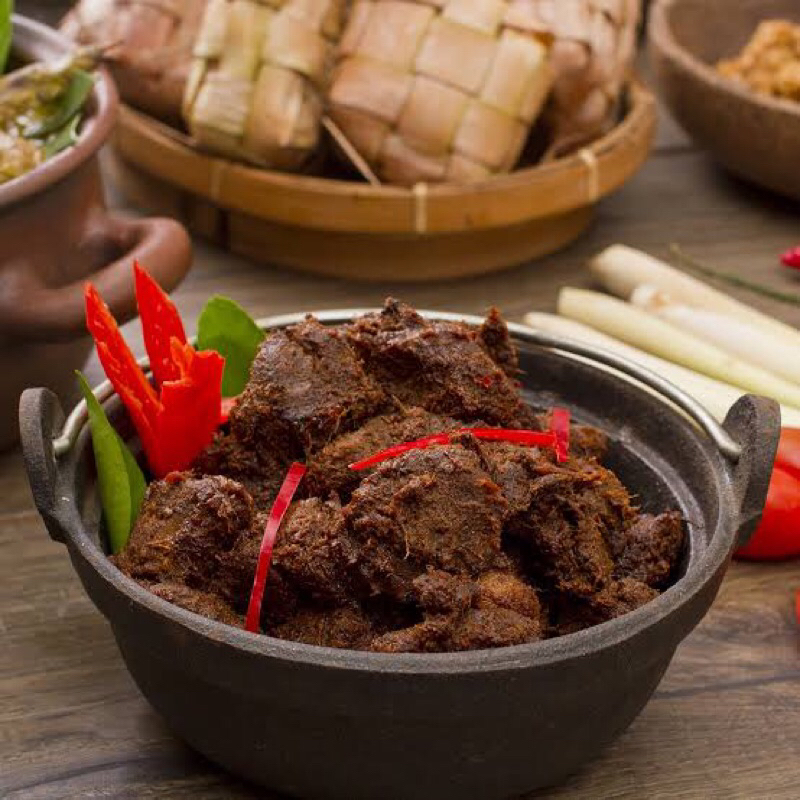 

LAUK RENDANG Minang DAGING SAPI [200GR]/SALE Rendang Vakum khas minang/Rendang Asli Resep Minang/rendang Padang/rendang bumbu legit/Rendang empuk