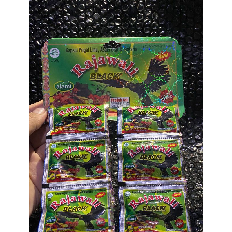 KAPSUL RAJAWALI BLACK NEW ORIGINAL