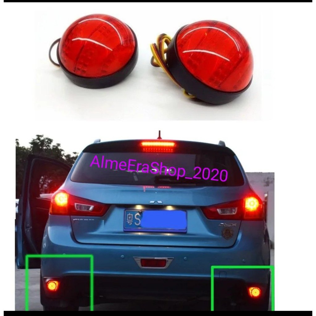 Lampu LED Reflektor Bumper belakang Outlander Reborn 2013 sd 2018