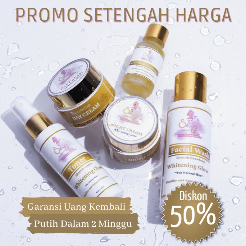 PEMUTIH KULIT WAJAH 5X LEBIH CEPAT SkinGlow Treatment cream glowing WHITENING EXTRA GLOW BPOM r A1Y8