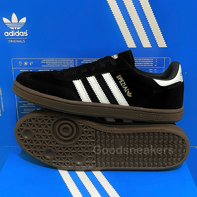 [COD] SEPATU FASHION GARIS 3 MADE IN VIETNAM ADIDAS SPEZIAL FULL BLACK