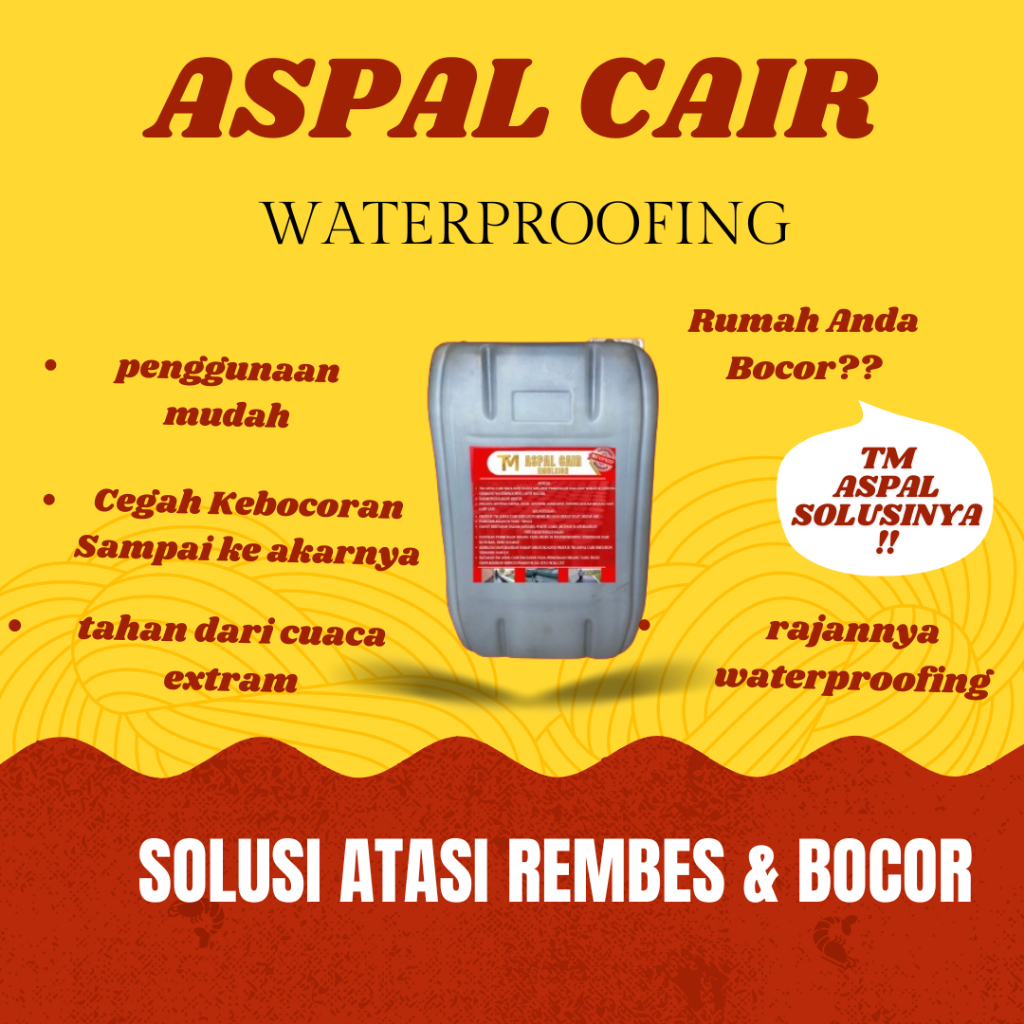 aspal cair 20 kg hitam aspal cair for waterproofing