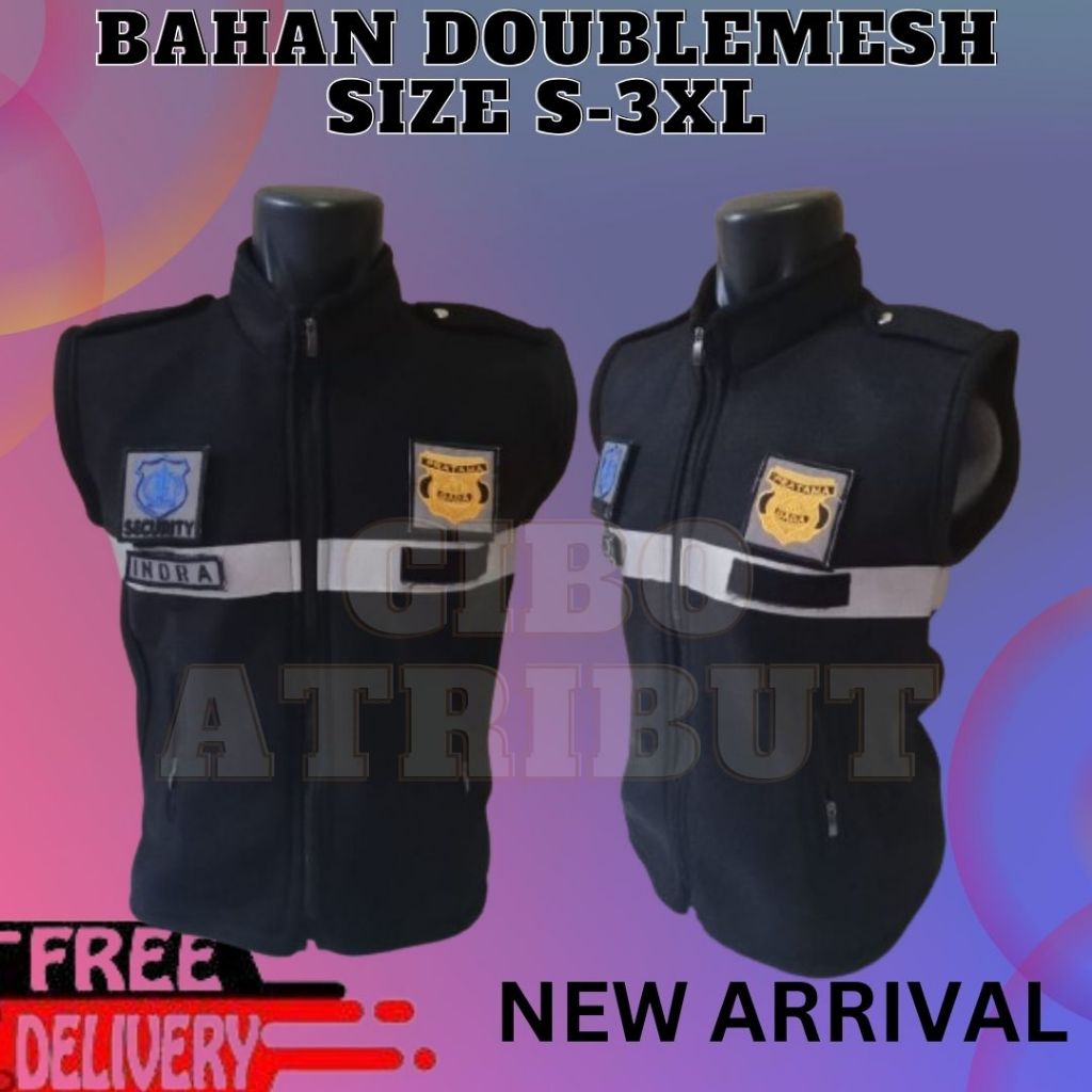 Rompi Satpam Rompi Satpam Terbaru DOUBLEMESH untuk Pria/Wanita/Dewasa Rompi Security VEST Pria Secur