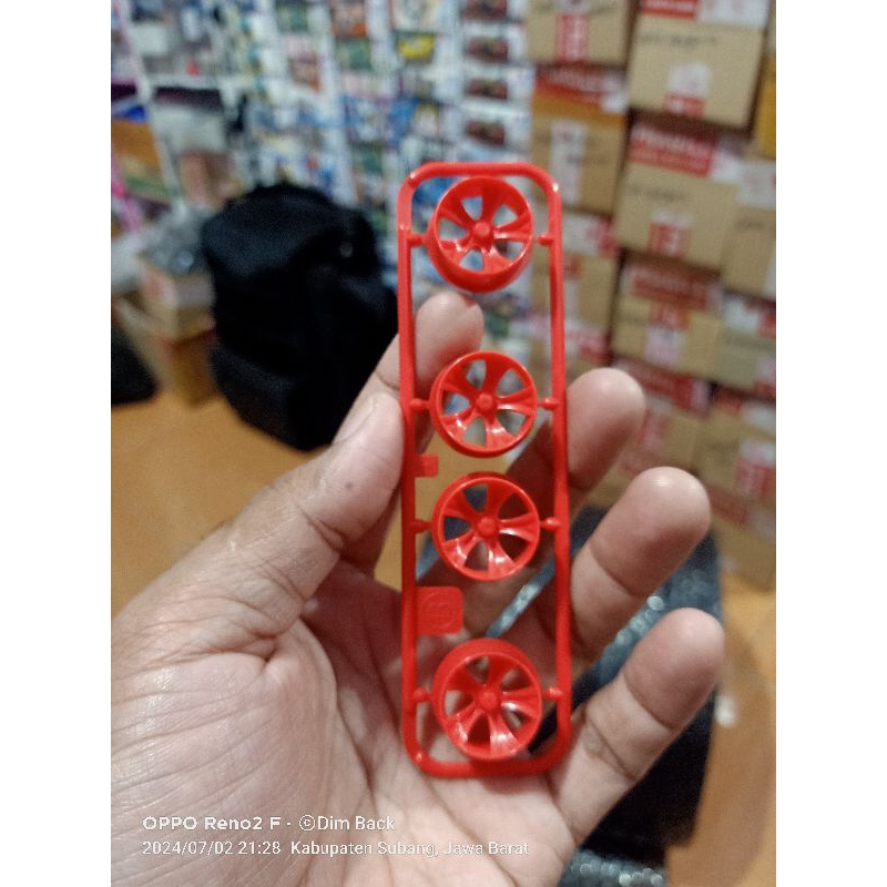 Tamiya Wheel Velg A Spoke PP Merah Red