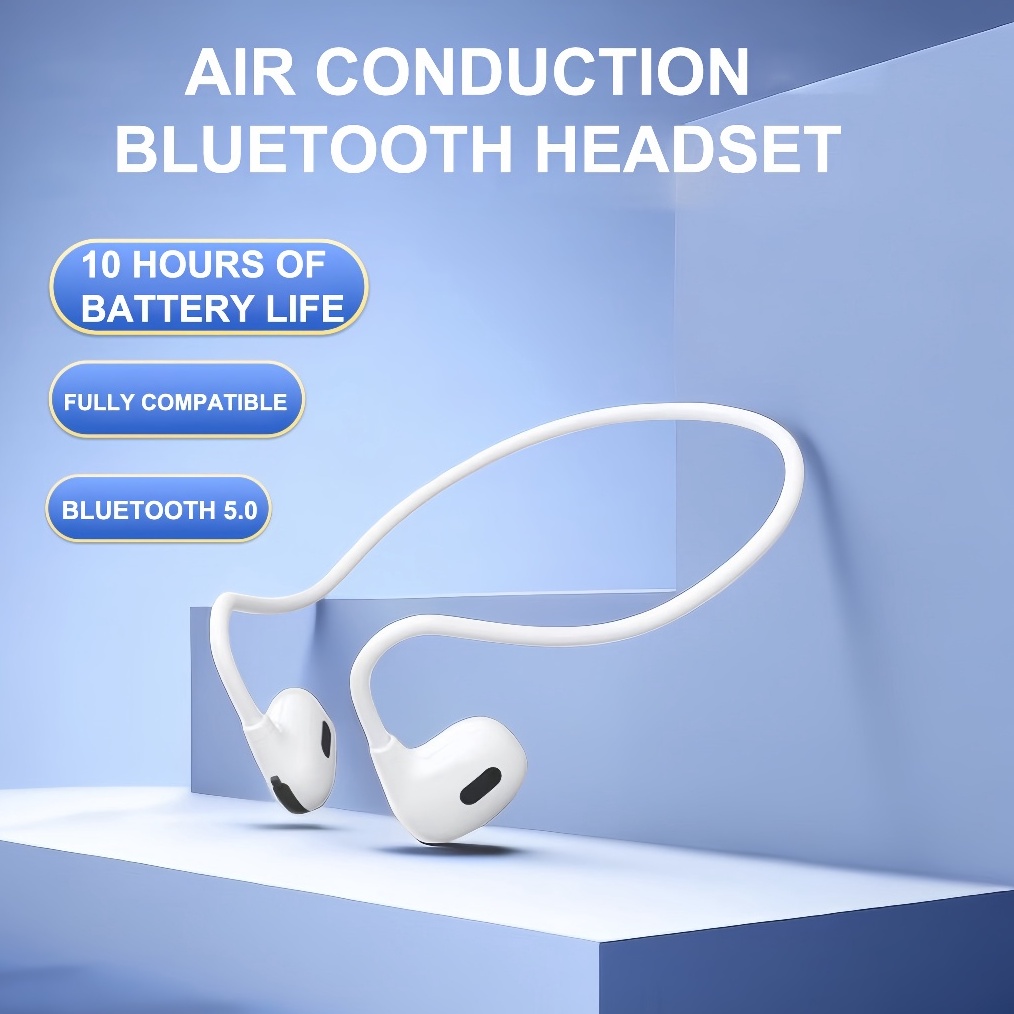 Gotrays Open Ear Sport Headset Bluetooth 53 Air Bone Conduction IPX5 Tahan pro air l X6W6