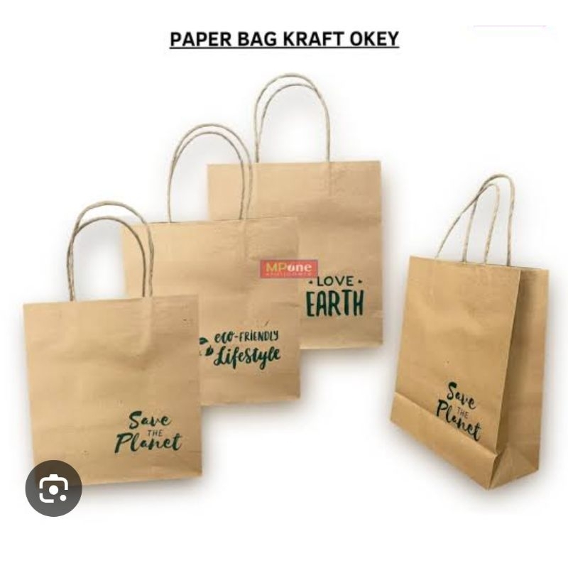 

1 Pak isi 10 pcs paperbag kraft OKEY salah satu produk kiky solo murni