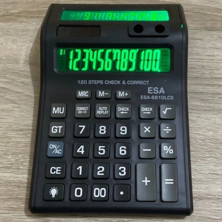 

DISCOUNT Calculator Double Layar LCD Nyala ESA 881LCS Kalkukator Kasir 12 Digit