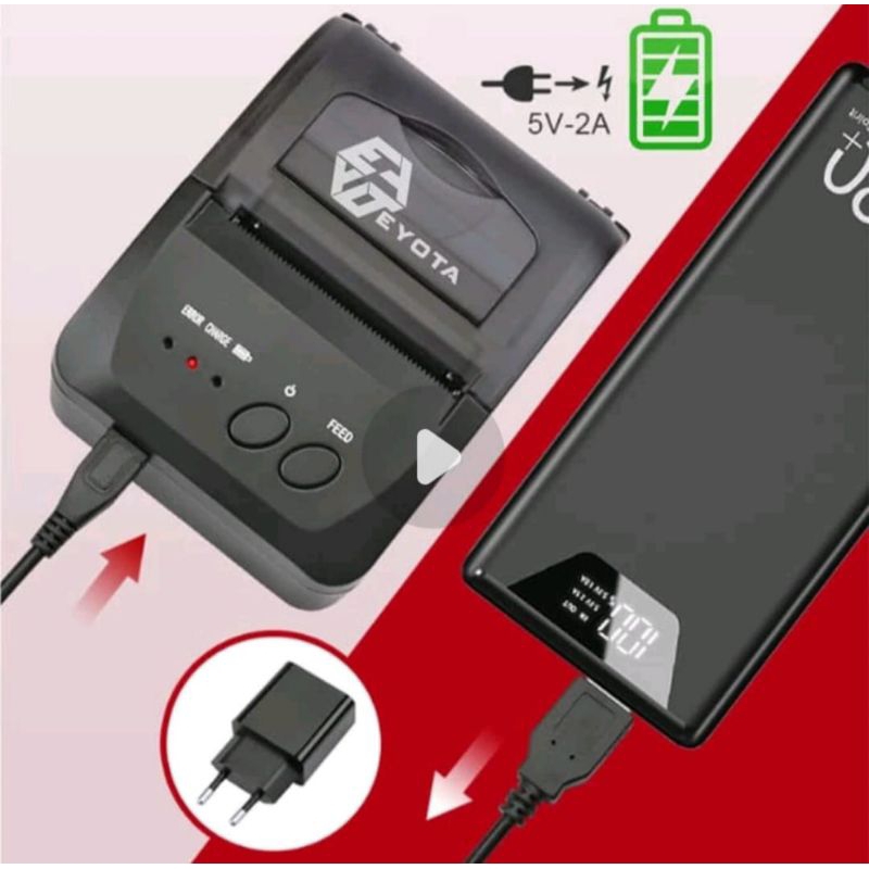 Mini Thermal Printer Bluetooth POS-5809DD Eyota - Mini PRINTER 5809