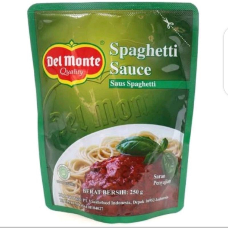 

DELMONTE SAUS SPAGHETTI POUCH 250 GR