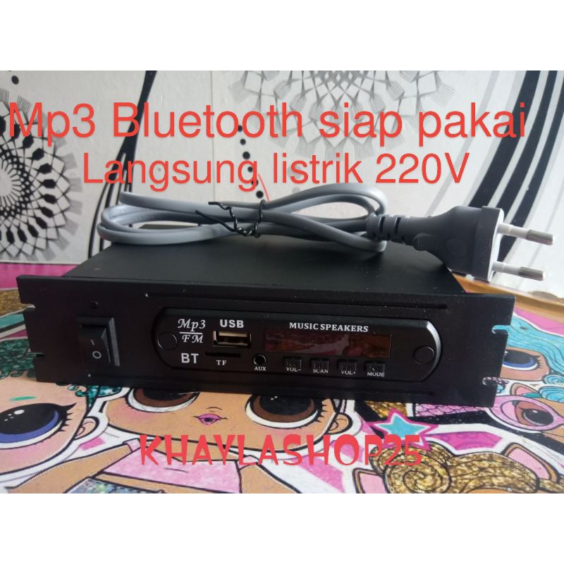 Mp3 Bluetooth Rakitan Siap Pakai Langsung listrik 220v