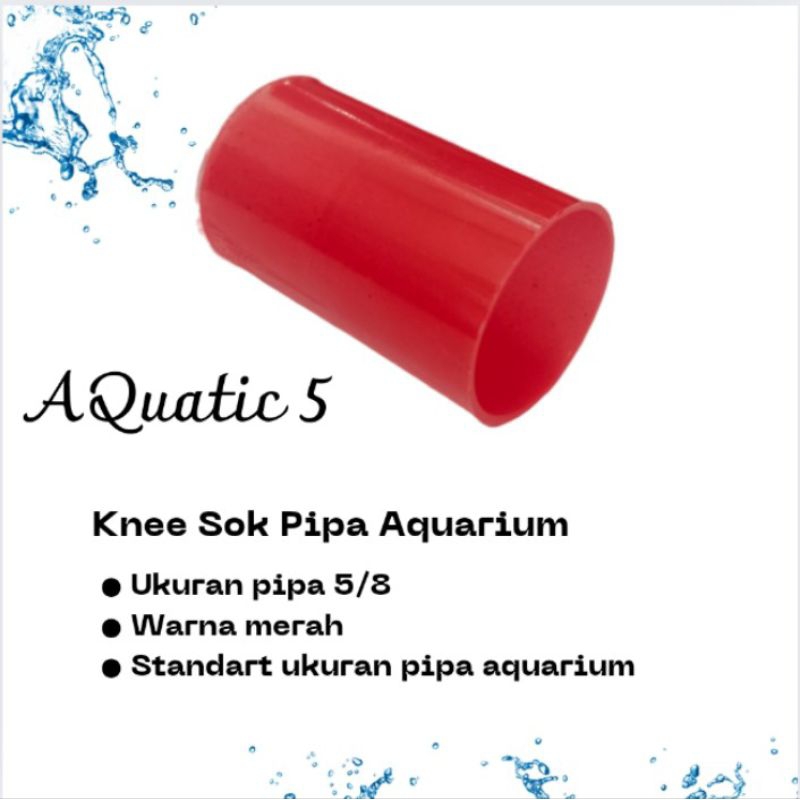KNEE SOK PIPA MERAH AQUARIUM SAMBUNGAN PIPA POMPA AQUARIUM
