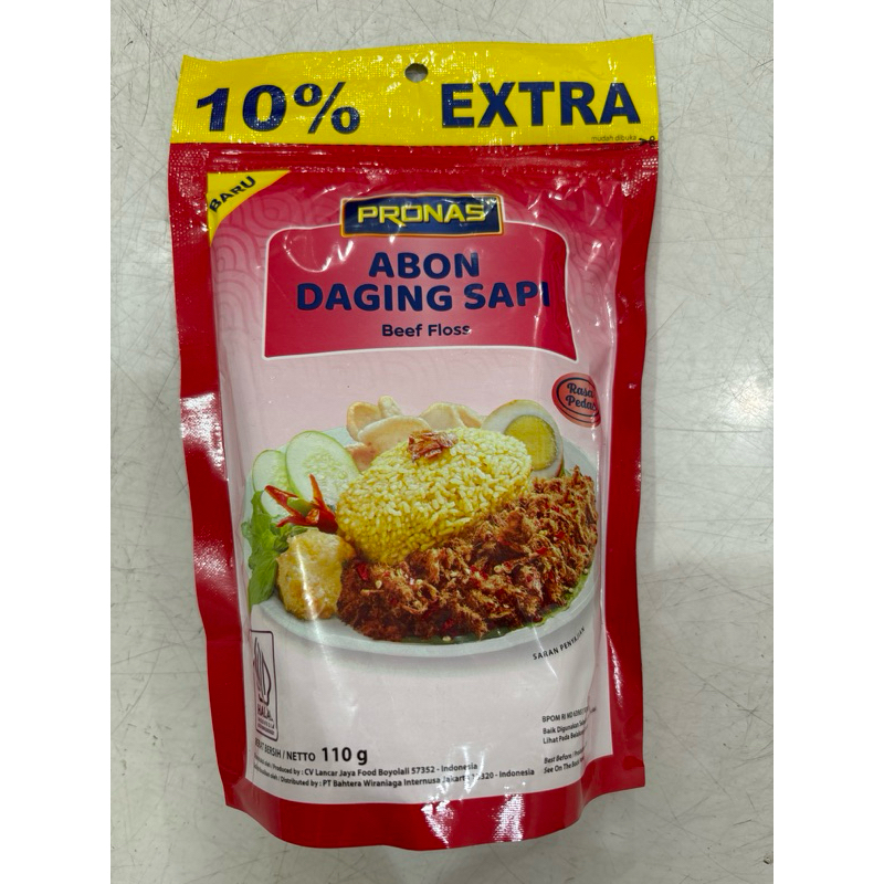 

Pronas Abon daging sapi pedas 110gr