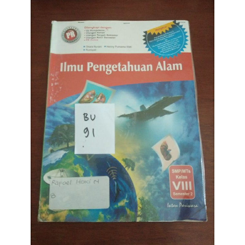 

ILMU PENGETAHUAN ALAM SMP/MTS KELAS VIII SEMESTER 2(BU91)