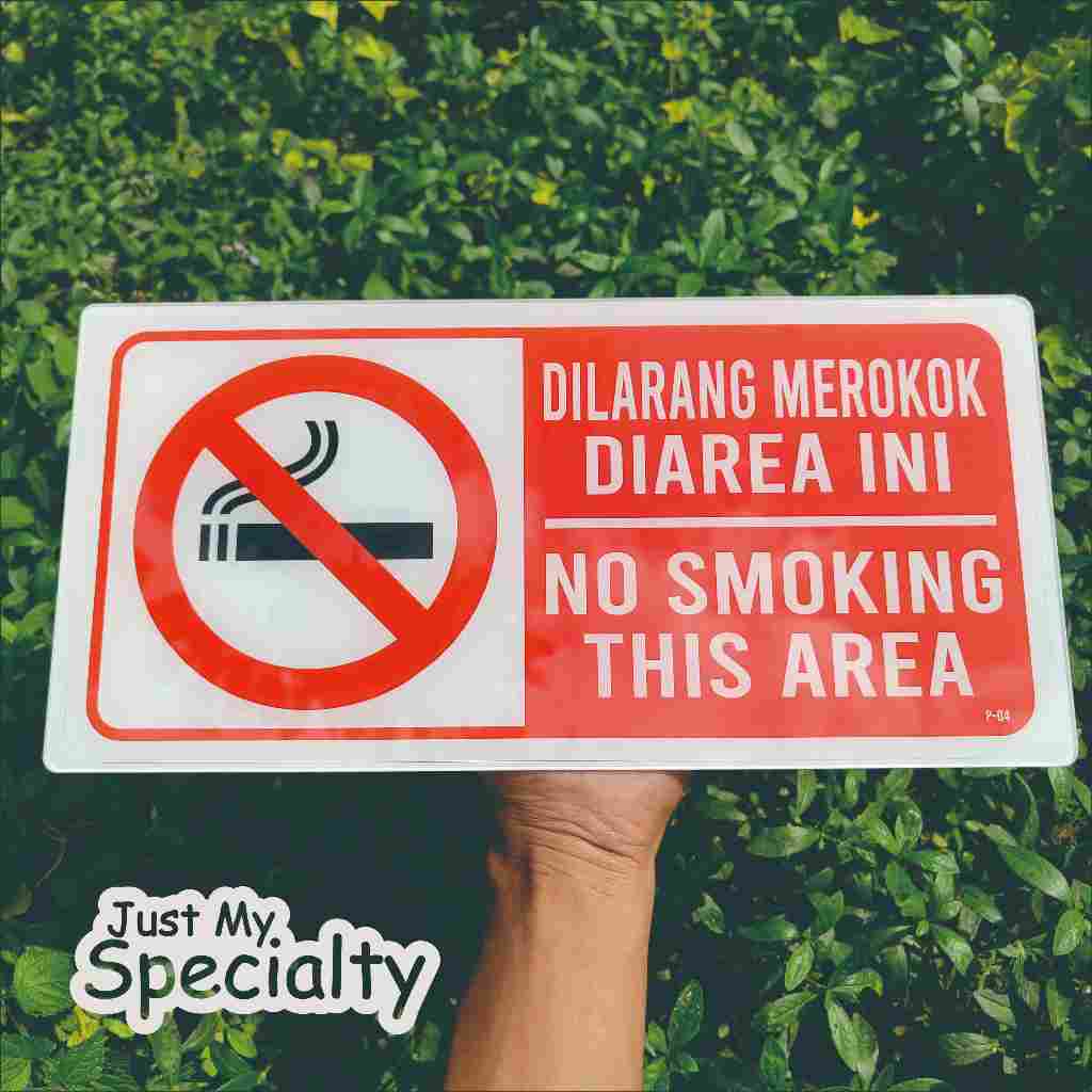 

Label sign dilarang merokok | Label sign akrilik merokok 31x15cm | Label akrilik | dilarang merokok akrilik 2mm