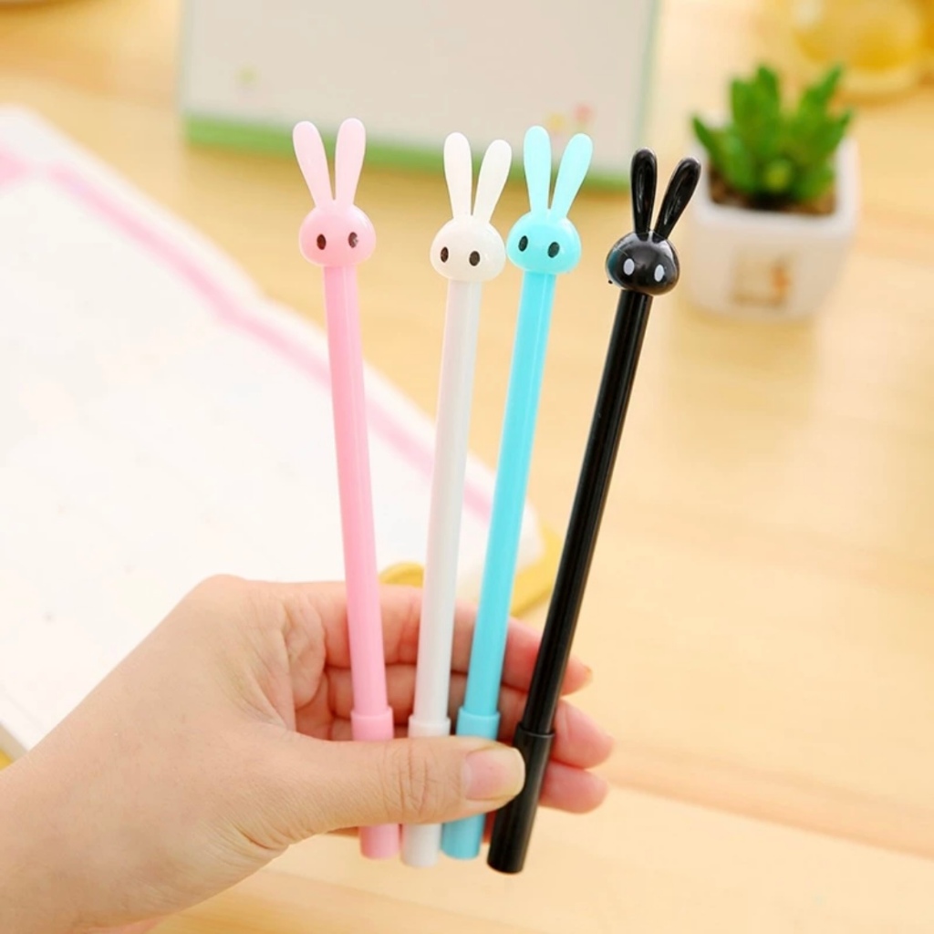 

Pulpen Pena Bentuk Karakter Bunny Lucu Unik Bolpen Karakter Pulpen Karakter Kepala Kelinci Gel Imut Pulpen Gel Pena