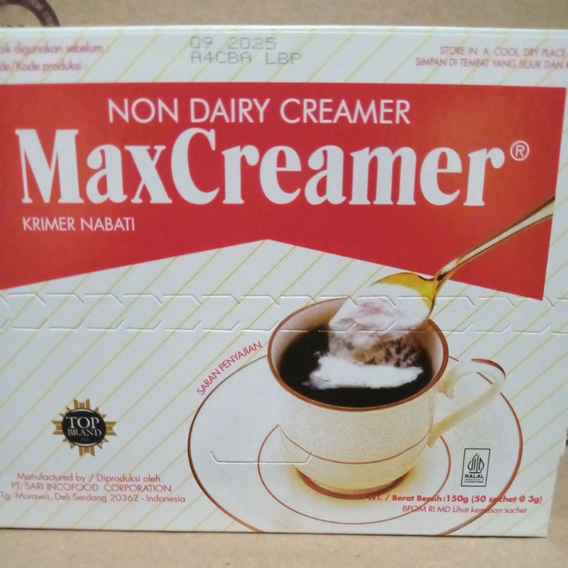 

Maxcreamer 50 sachet x 3grExp2026